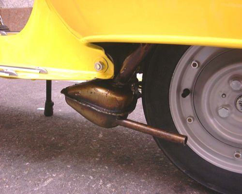 Vespa 100 exhaust silencer