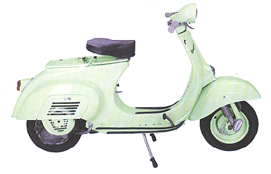Vespa 50n right hand side