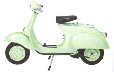 Vespa 50n left hand side