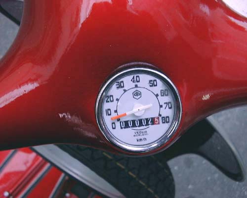 Vespa 50S speedometer