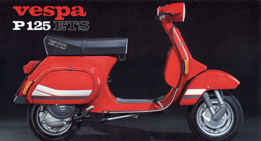 Vespa P125 ETS brochure 1
