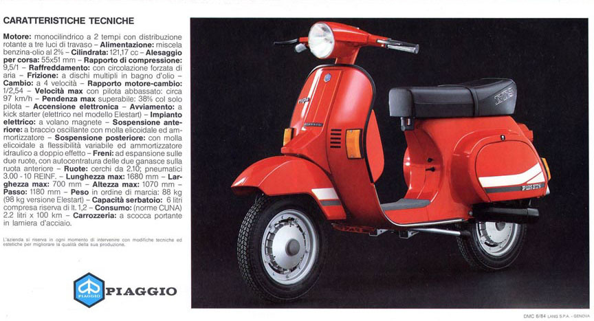 Vespa P125 ETS brochure 3