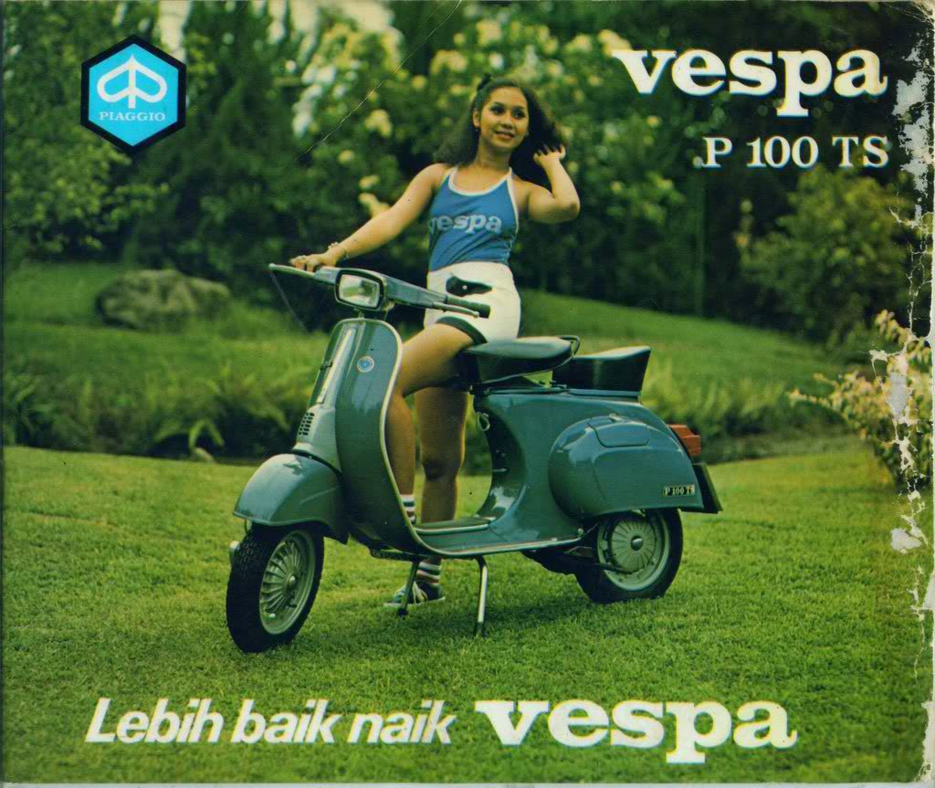 Danmotors Vespa P 100 TS brochure cover