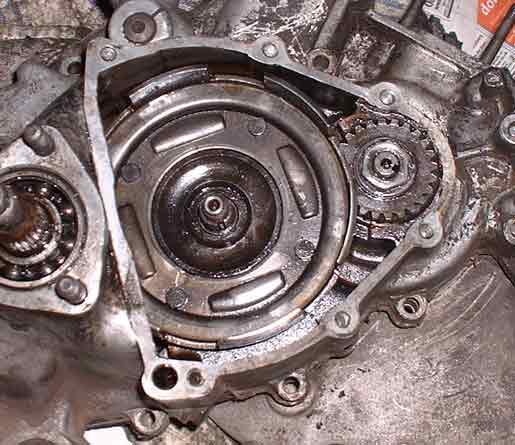 Clutch removed from a Vespa smallframe engine