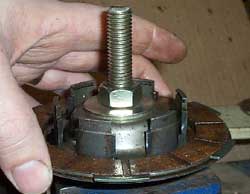 Vespa smallframe clutch rebuild - cork plate