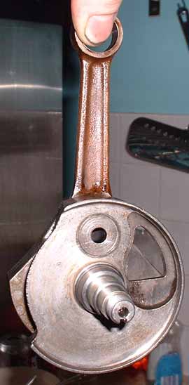 Vespa smallframe crank - intake side