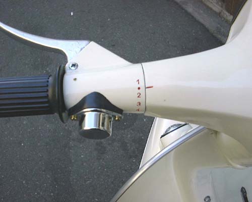 Vespa 125 ET3 gearchange