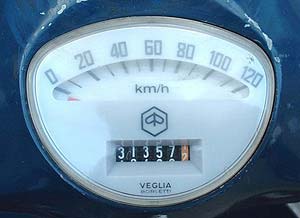 Vespa 125 ET3 Speedometer
